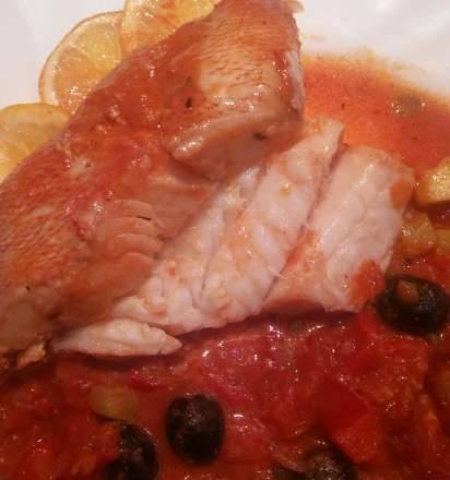 Provencal sea bass