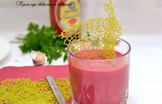 Lean beetroot cream na sopas