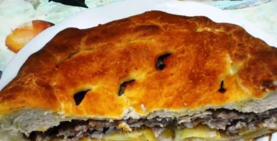 Torta di carne macinata e patate