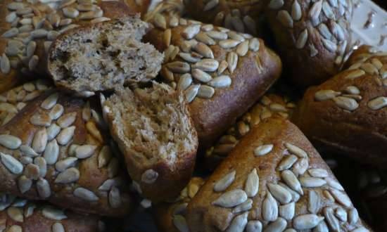 Rollitos de pan con avena y malta (Samboussa maker by Princess)