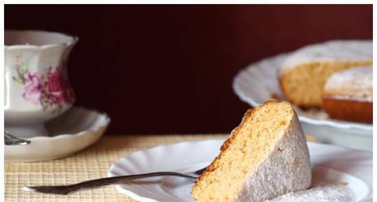 Torta al miele magra su caramello