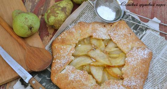 Torta rustica di pere