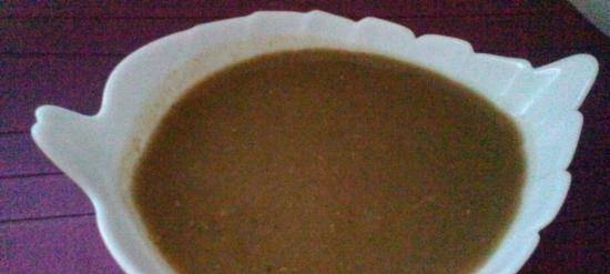 Spanish lentil puree soup (multi-blender Profi Cook PC-MSM1024)