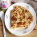 Bánh pancake nhân trứng với khoai tây và phomai