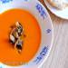 Sopa de crema de carbassa amb xampinyons fregits