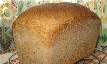 Buong tinapay na butil na may sourdough (sa oven)