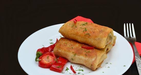 Frittelle di grano saraceno con fegato