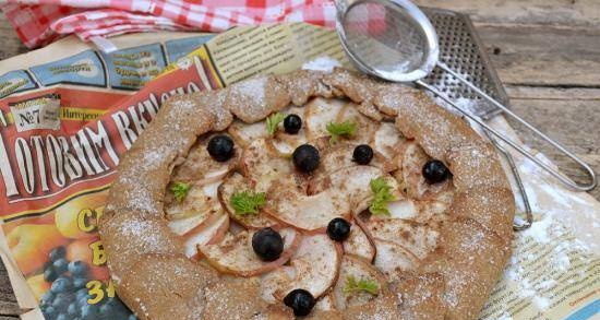 Galleta magra de alforfón con manzanas