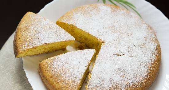 Torta al latte e zucca cruda