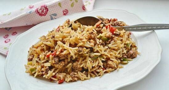 ข้าวสกปรกจากรัฐลุยเซียนา (Louisiana "Dirty rice")