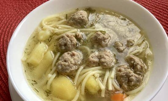 Meatball soup in Ninja® Foodi® 6.5-qt.