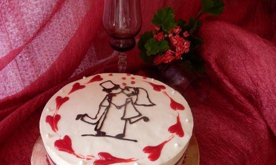 Torta di mousse Lampone che squilla