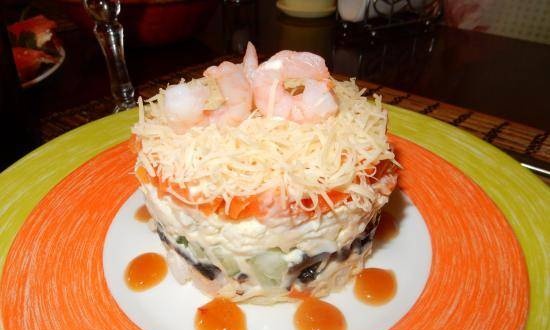 Ensalada de coctel de mariscos