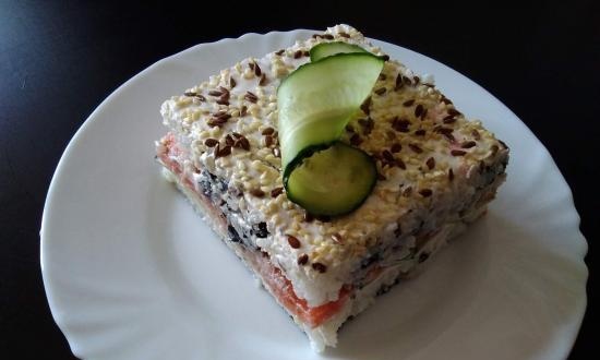 Pastís de sushi Filadèlfia