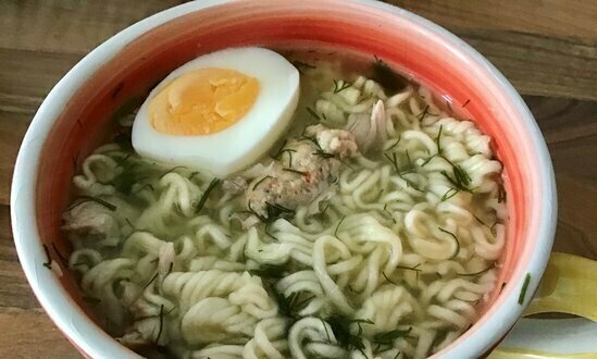 Sopa en un par de minutos.