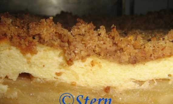 พายแอปเปิ้ลชีสกระท่อมกับ Streusel