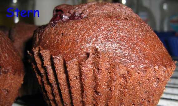 Cupcake al cioccolato Ciliegia invernale