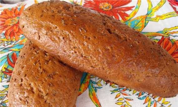 Pan de centeno en masa (horno)