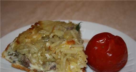 Flip Pie with Fish and Potatoes