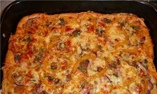 Sourdough-yeast pizza kuwarta