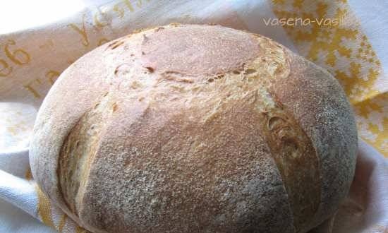 Three-Flour Bread na may Wheat Germ