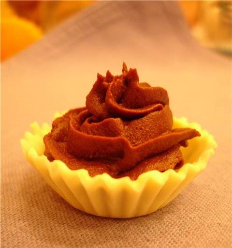 Chocolate cups with Mascarpone