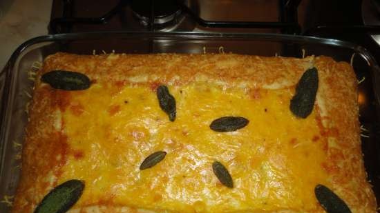 Pastel de tres quesos con calabaza