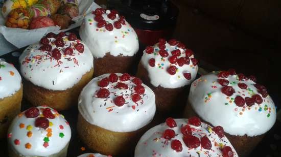 Kulich con Myasoedovskaya en el horno (clase magistral)