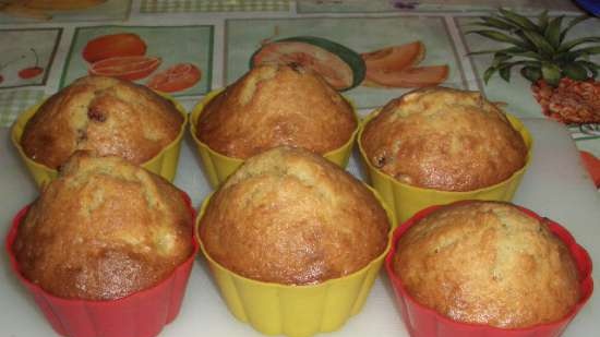 Muffin al miele e mirtilli rossi