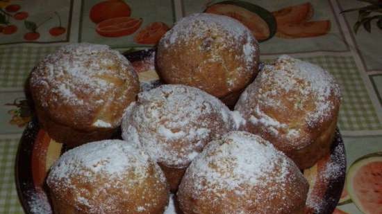 Muffin al miele e mirtilli rossi