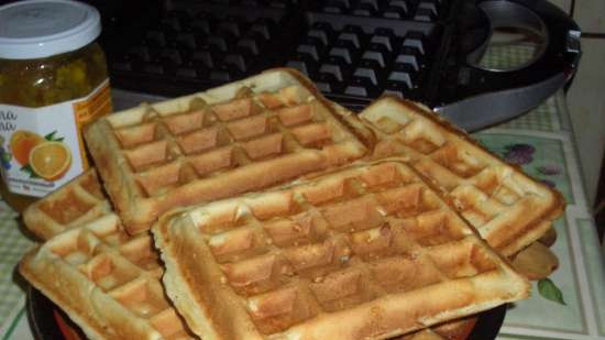 Orange waffles