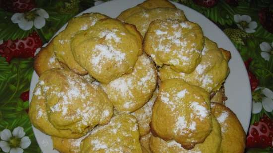 Biscotti alla panna acida di zucca