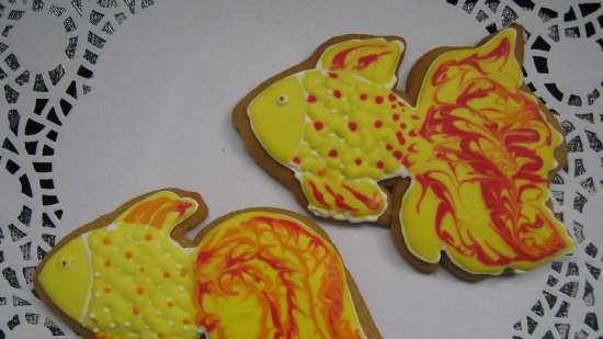 We decorate gingerbread cookies, cookies