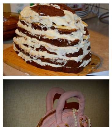 Pastel de chocolate y plátano (basado en el postre de Seleznev)