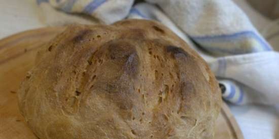 Rustiek brood op deeg volgens Kalvel (oven)