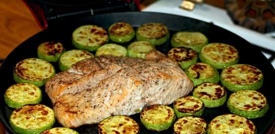 Salmone al forno con zucchine (pizzaiolo Princess 115000)