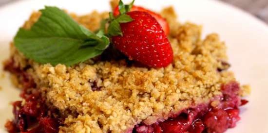 Crumble with fruit (universal)