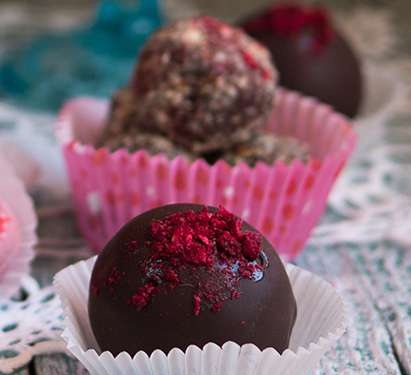 Chocolates con Chips de Manzana y Calvados - Apfel Calvados Zimt Praline