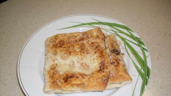 A quick breakfast of pita bread (in any electric pan)