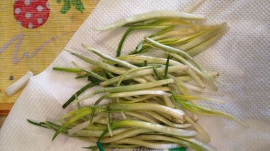 PP marinated meat with wild garlic