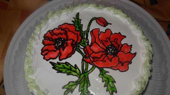 Mga cake ng bulaklak