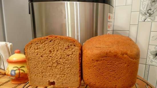 Pan de trigo y centeno con cerveza negra