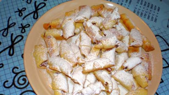 Sand bagels with marmalade