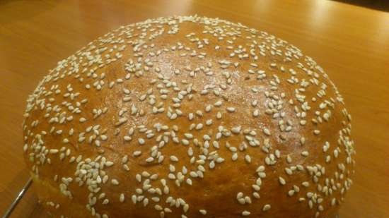 Pan de crema de calabaza en el horno