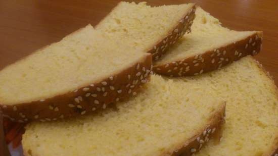 Pan de crema de calabaza en el horno