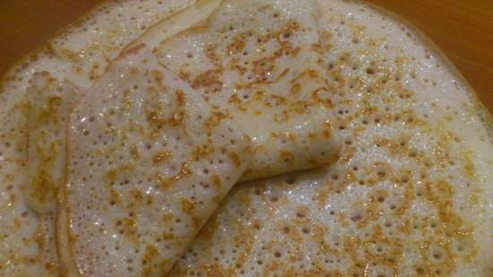 Milk yeast pancakes