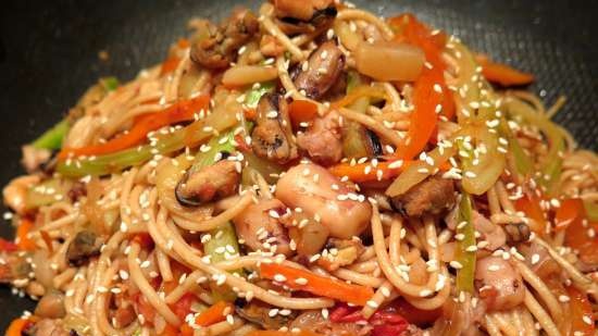 Soba con verdure