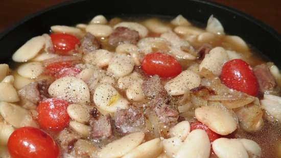 Fagioli di Lima con tacchino in salsa cremosa