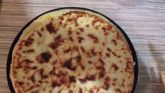 Khachapuri fast in a different manner in a contact grill VVK