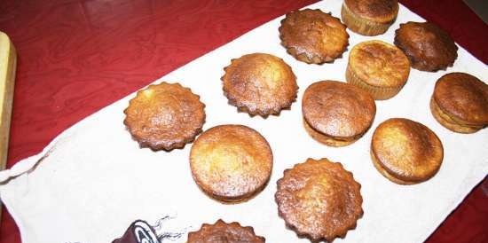 Banan Gulrot Nest Cupcakes